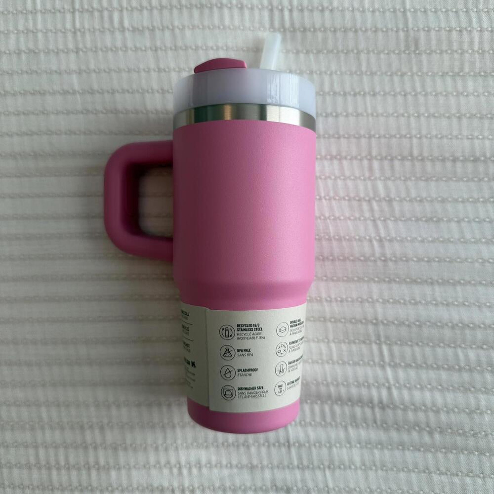 NWT Stanley 14 OZ Quencher H2.0 Travel Tumbler - Mini Size - Peony Pink - Picture 2 of 6